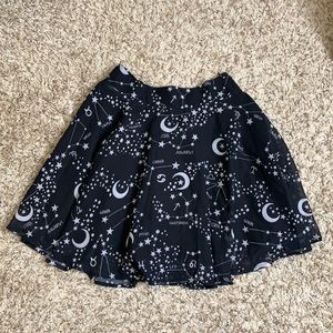 Astrology Goth Skater Skirt